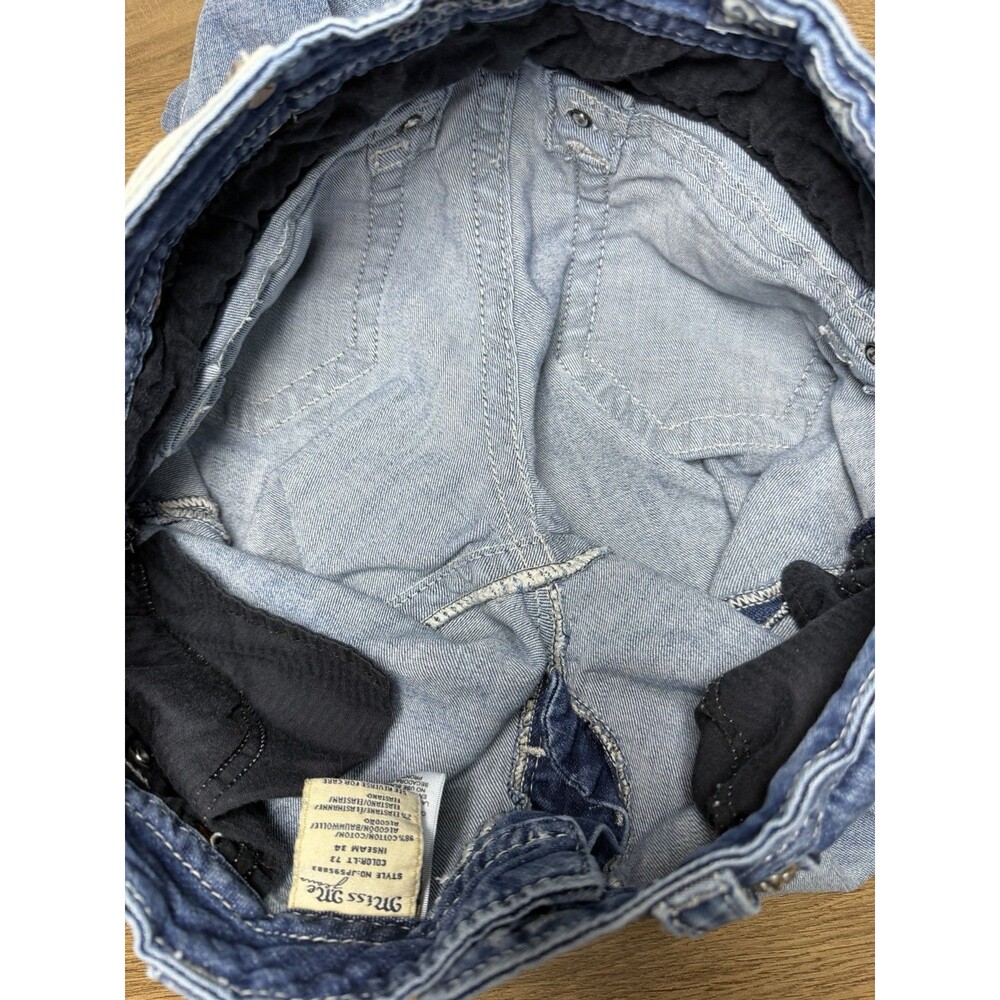 Miss Me Signature Embellished Bootcut Low Rise Jeans Size 29 (Hem Shortened) - Picture 6 of 16
